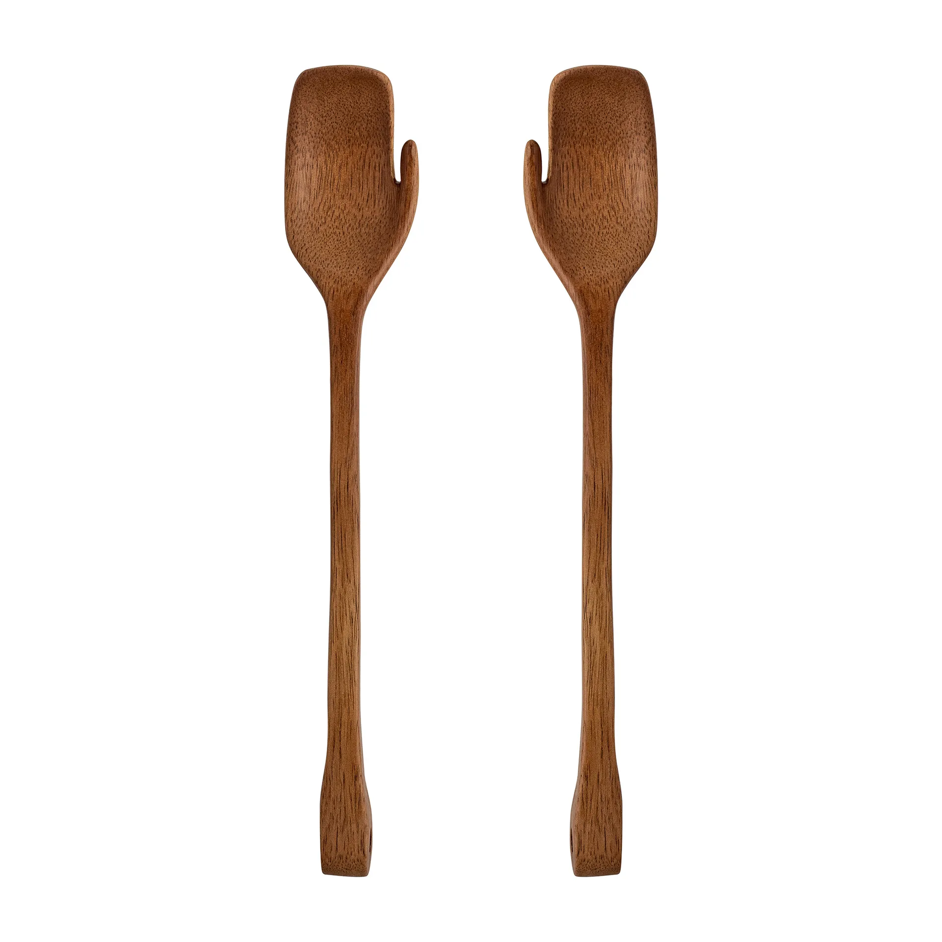 Zeena salad cutlery 2 pieces, Brown Bloomingville