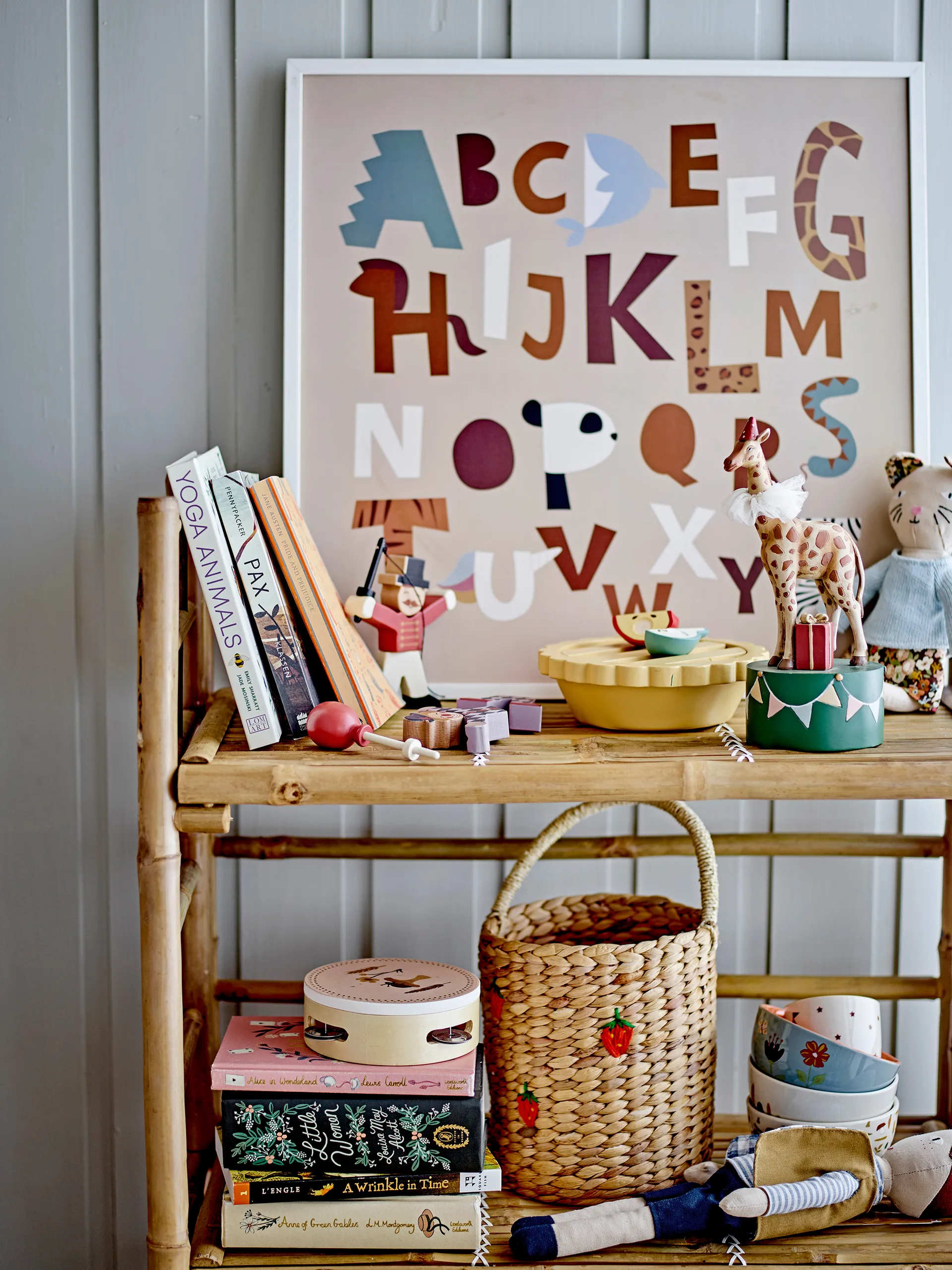 Zep bookshelf 66x105 cm, Bamboo Bloomingville