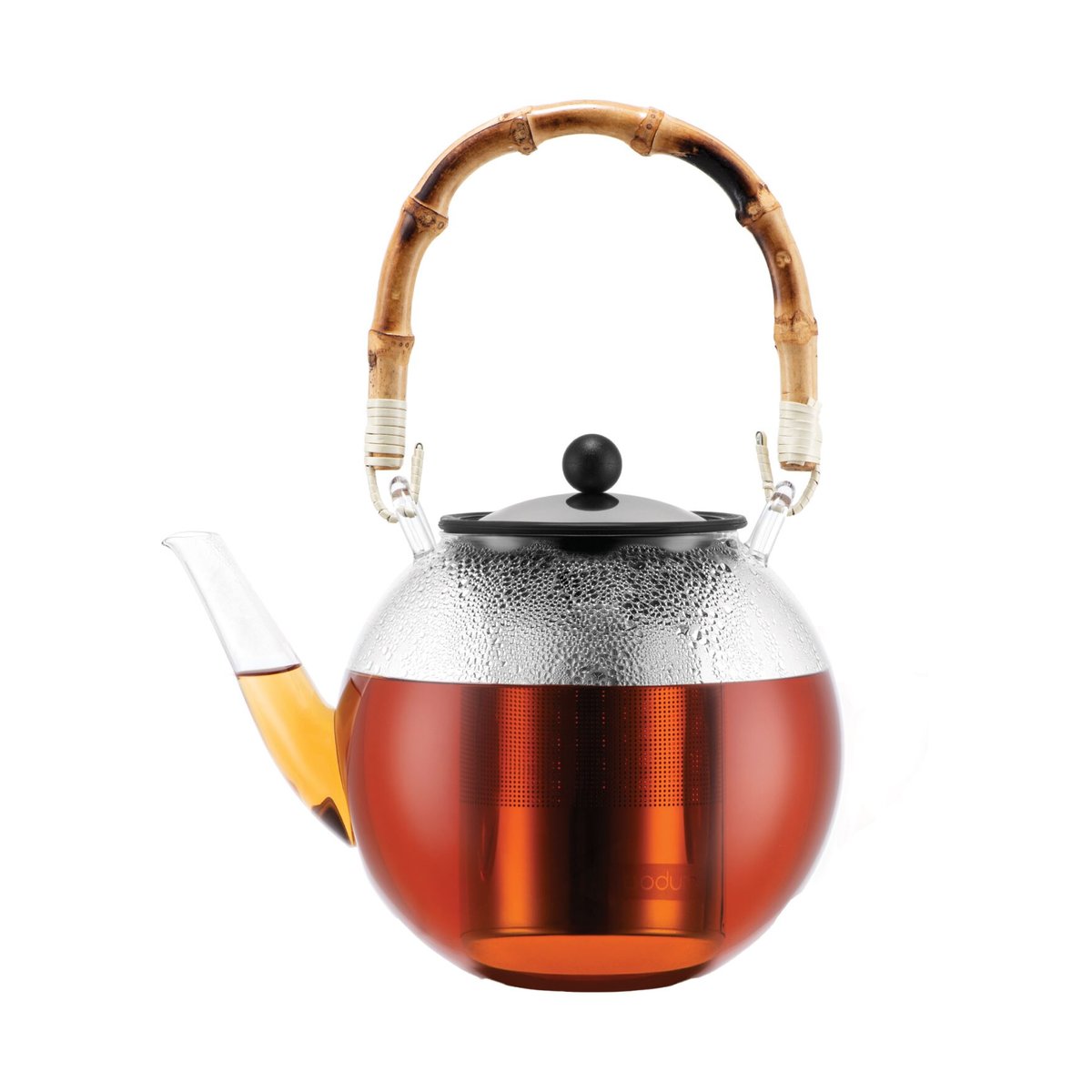 Bodum Assam teapot with bamboo handle 1 l Clear | Scandinavian Design | Teapots | Transparent