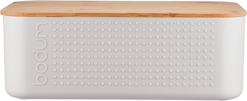Bodum Bistro bread Box with bamboo lid White