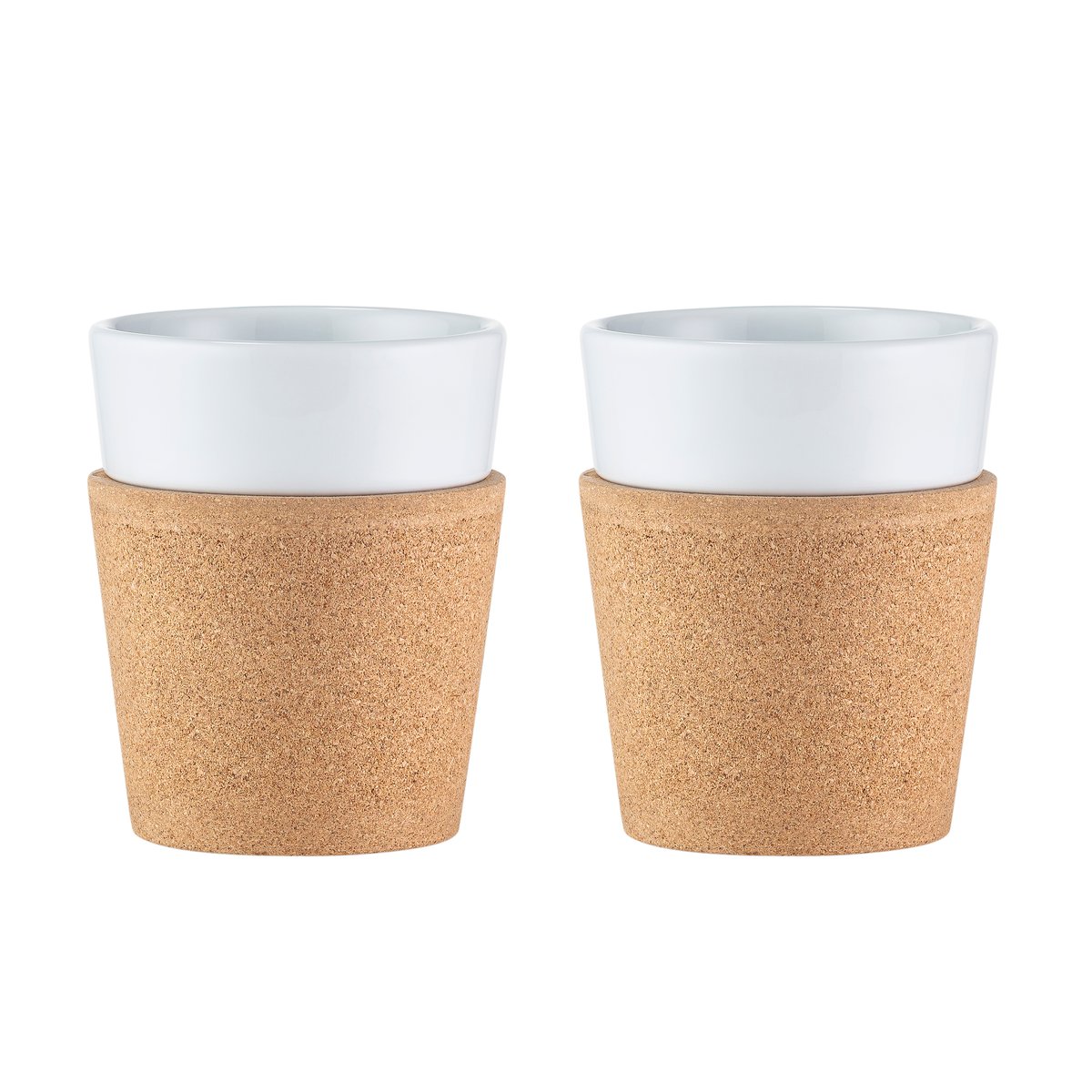 Bodum Bistro mug with cork 2-pack 30 cl | Scandinavian Design | Espresso cups | Brown