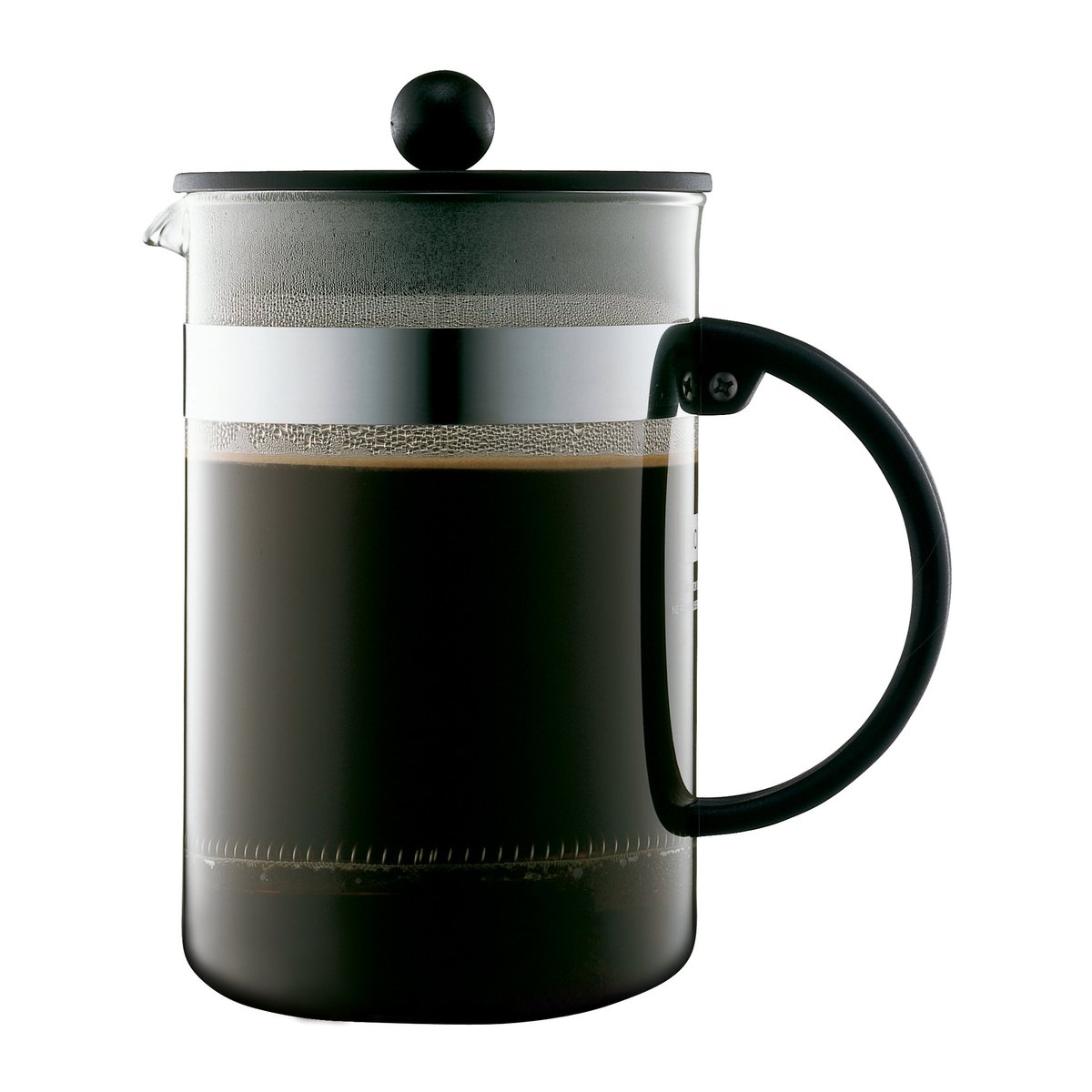 Bodum Bistro Nouveau coffee press 12 cups | Scandinavian Design | Silver-coloured