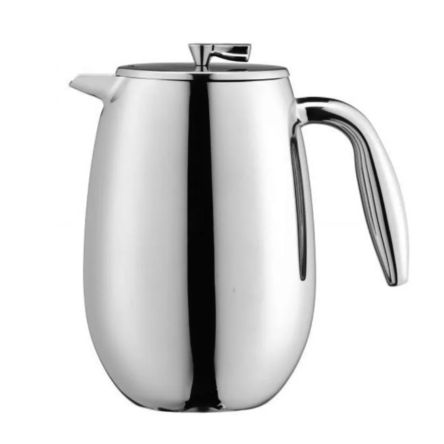 Bodum Columbia coffee press shiny 12 cups | Scandinavian Design | Silver-coloured