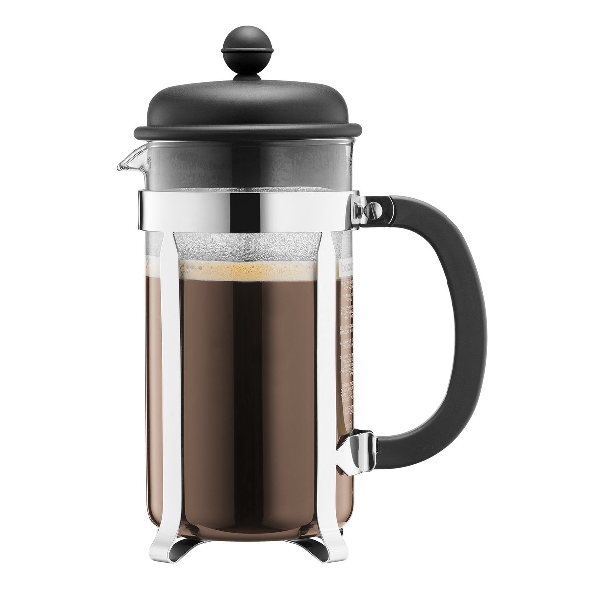 Bodum Caffettiera coffee press black 8 cups | Scandinavian Design | Black