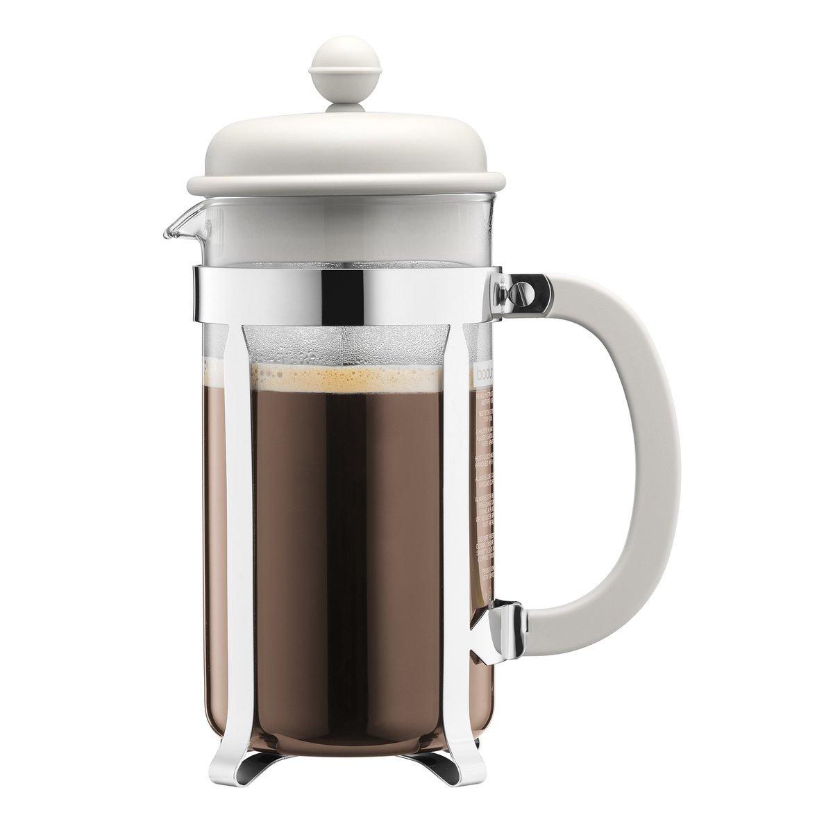 Bodum Caffettiera coffee press white 8 cups | Scandinavian Design | White