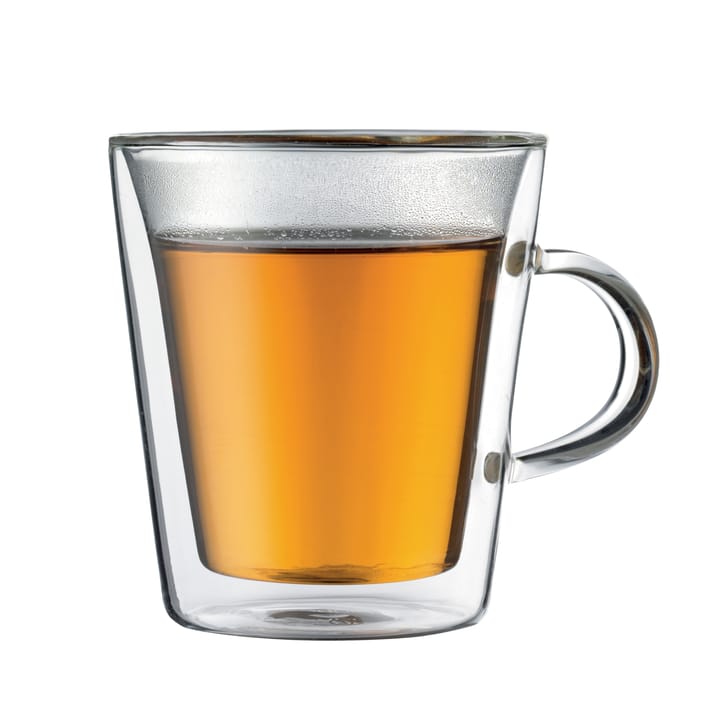 Canteen double wall glass with handle 2-pack - 0.2 l - Bodum