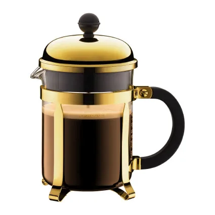 Chambord coffee press gold from Bodum - NordicNest.com