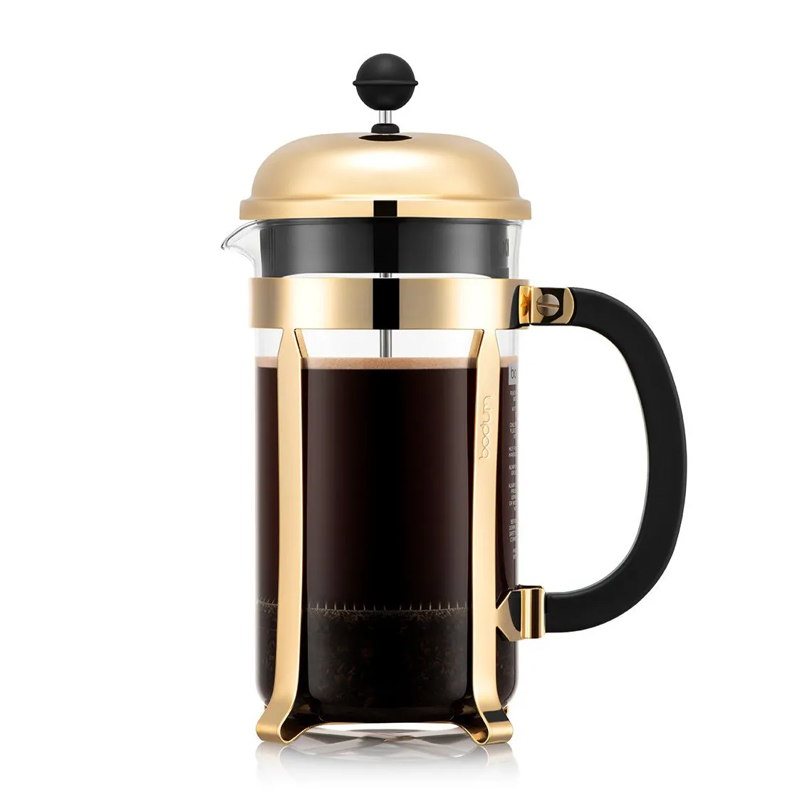 Bodum Chambord coffee press gold 8 cups | Scandinavian Design | Gold-coloured
