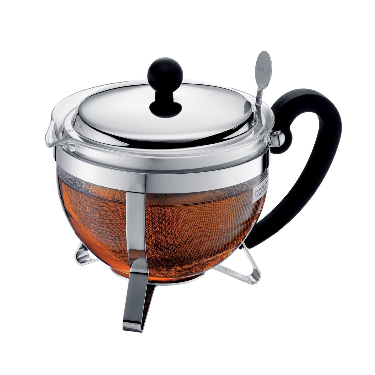 Bodum Chambord teapot chrome 1 l | Scandinavian Design | Teapots | Silver-coloured