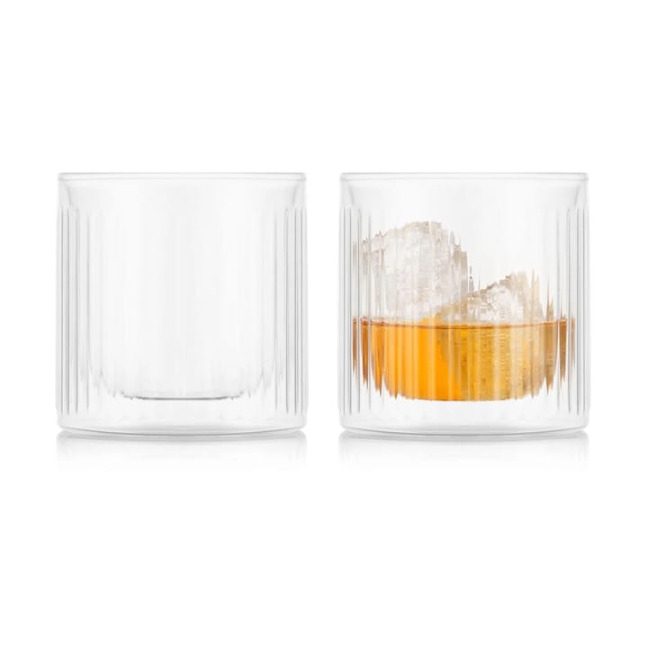 Douro Bar double walled whiskey glass 30 cl 2-pack - Clear - Bodum