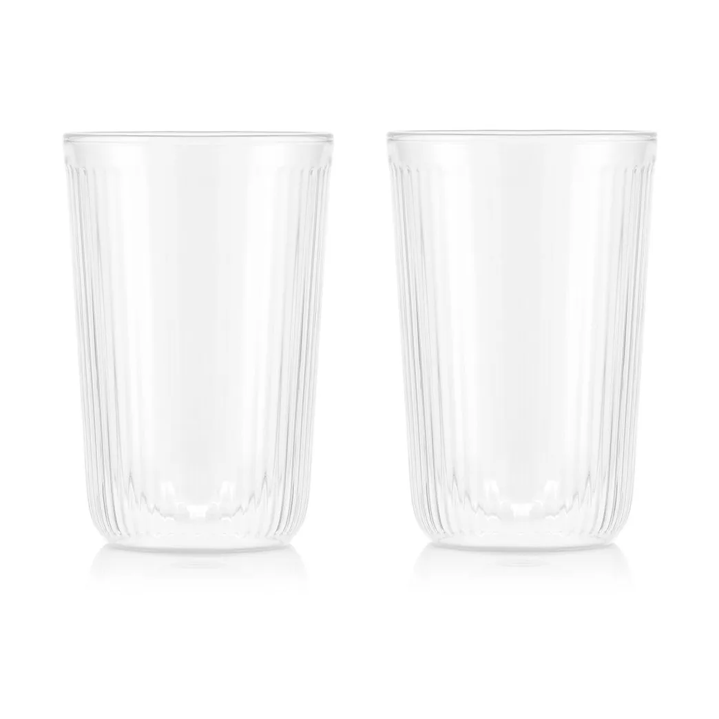Bodum Douro double walled glass 25 cl 2-pack Clear | Scandinavian Design | Drinking glasses & tumblers | Transparent