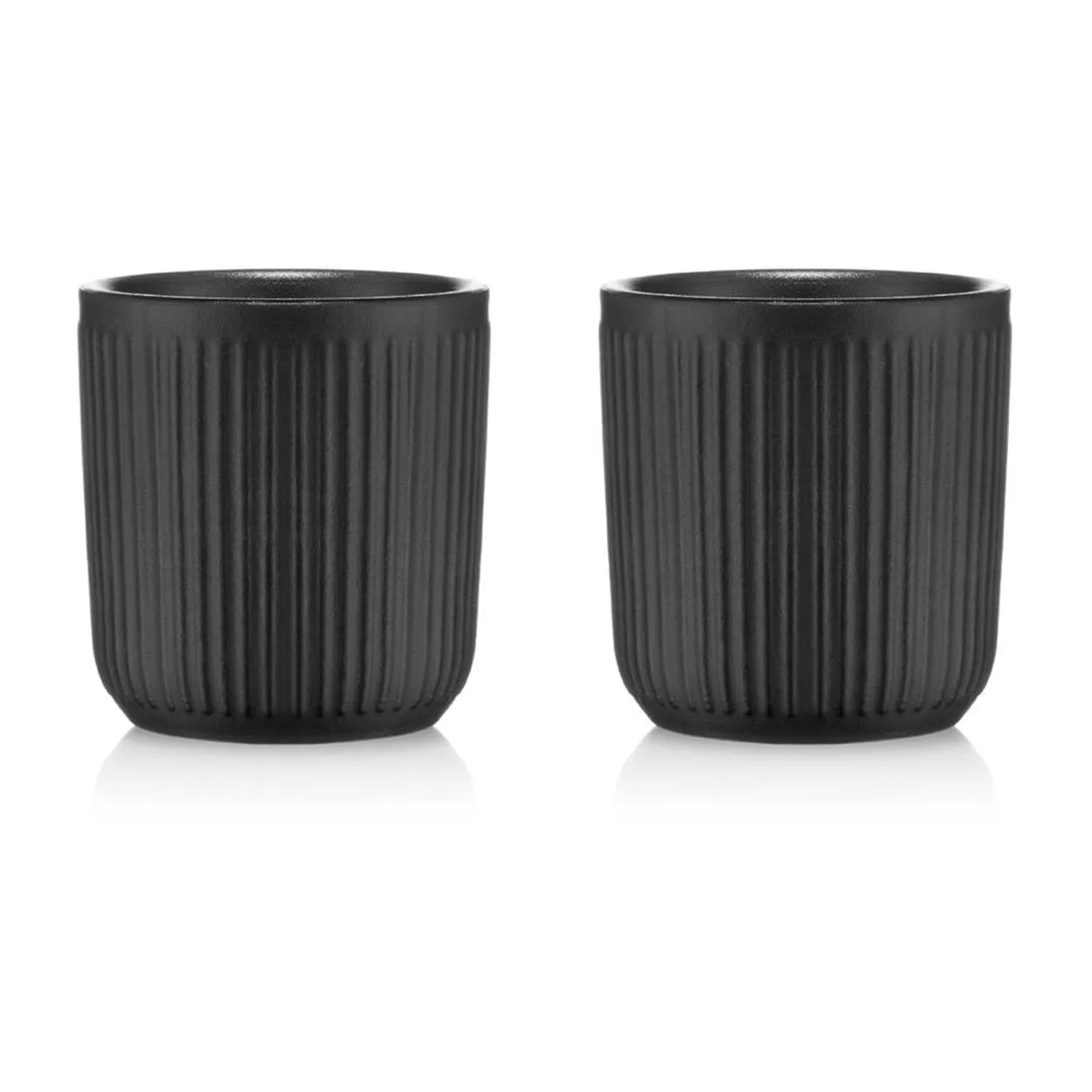 Bodum Douro double walled mug 2-pack 10 cl Black | Scandinavian Design | Coffee cups | Black