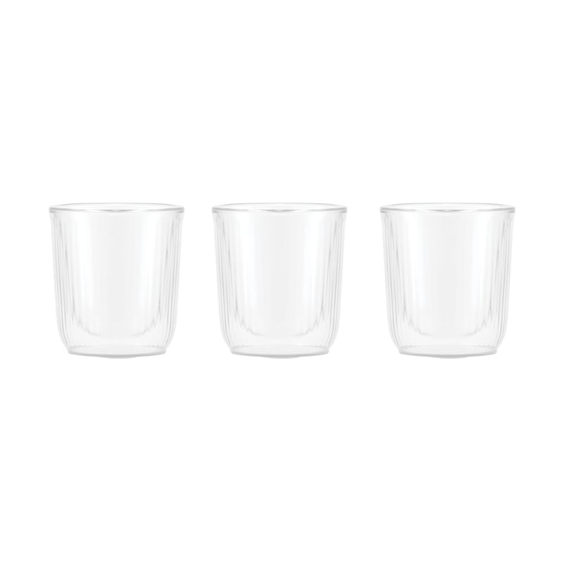 Bodum Douro double walled sake glass 6 cl 3-pack Clear-bamboo