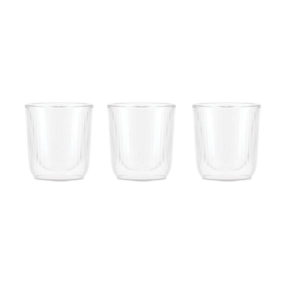 Bodum Douro double walled sake glass 6 cl 3-pack Clear-bamboo