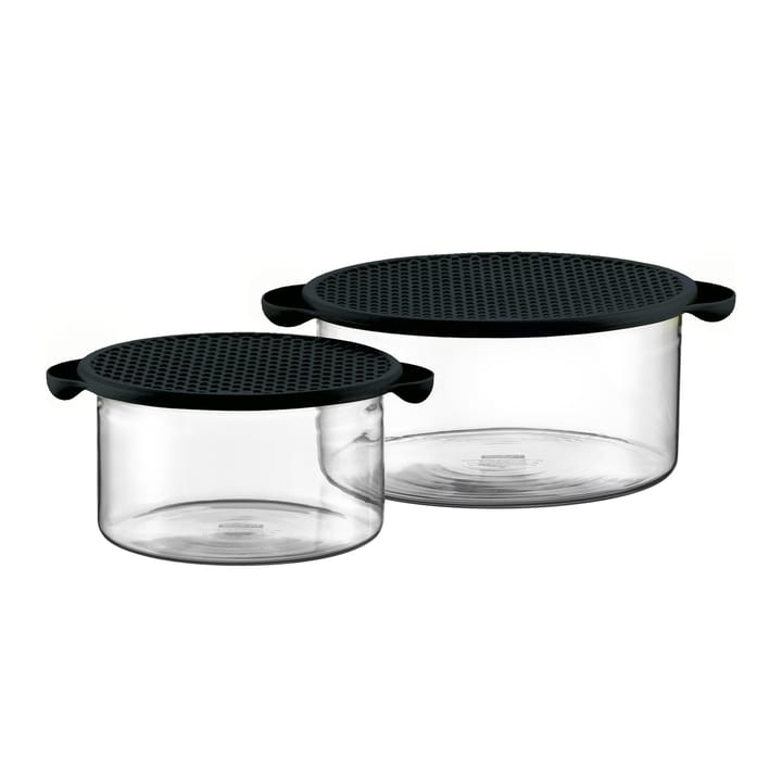 Bodum 12-Ounce Tea for One, Double Wall Glass with Strainer,  Black: Tea Services: Teapots & Coffee Servers