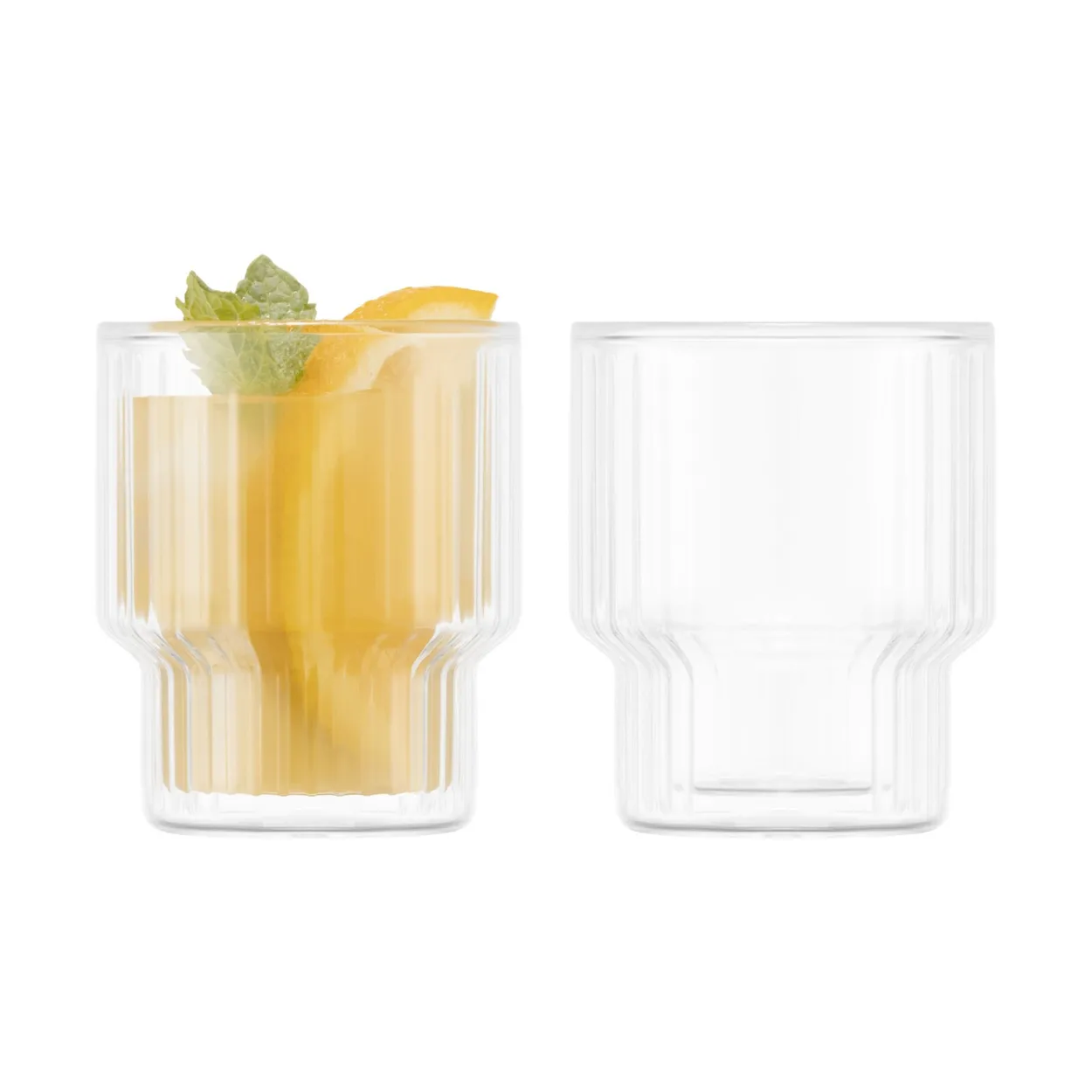 Bodum Navalia double walled glass 15 cl 2-pack Clear