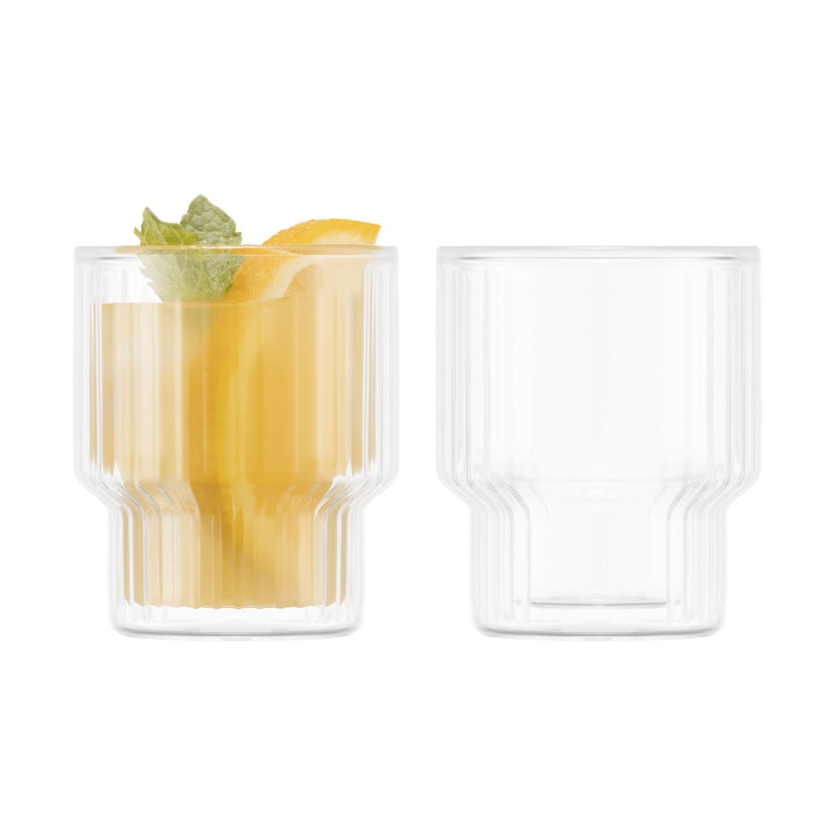 Bodum Navalia double walled glass 15 cl 2-pack Clear