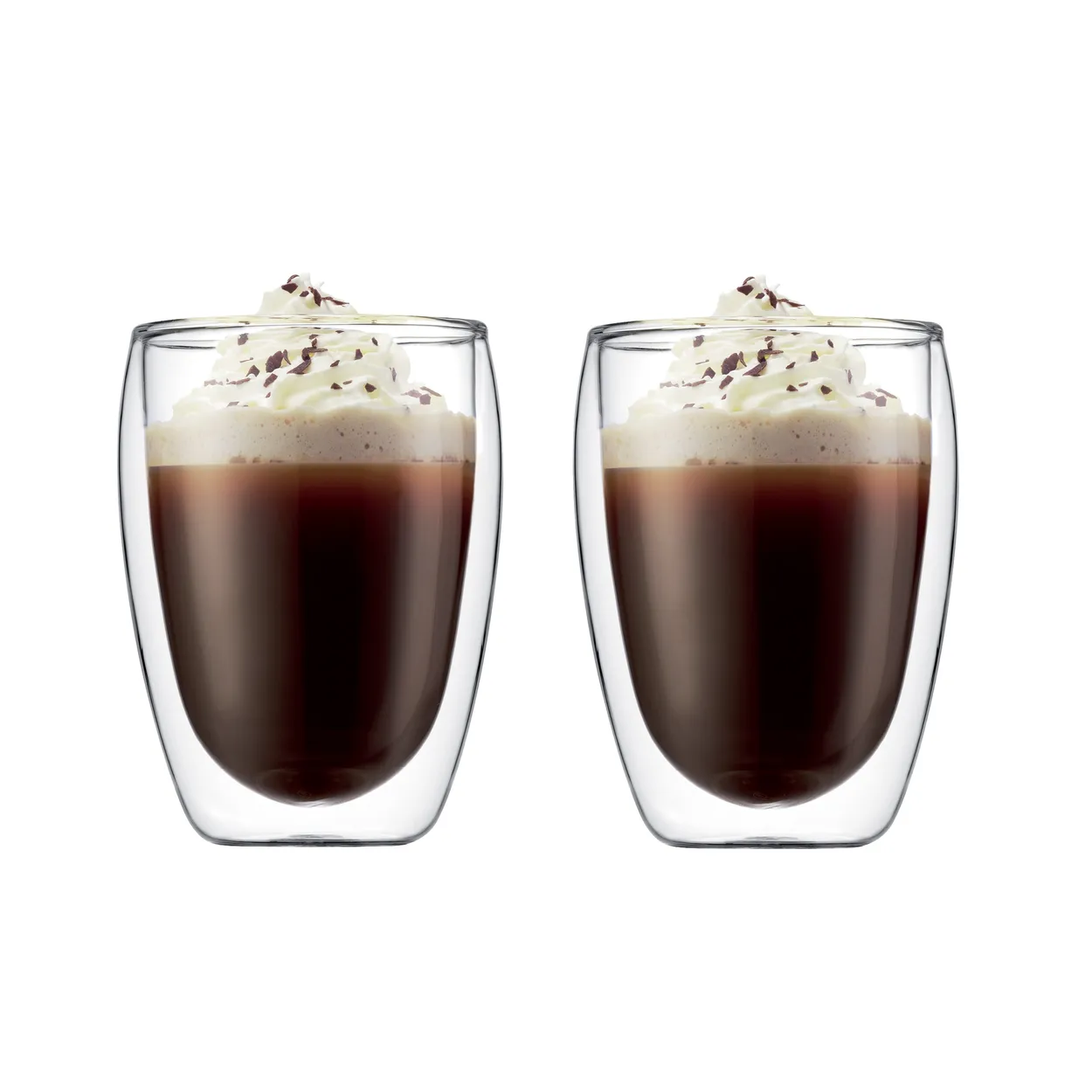 Bodum Pavina double wall glass 2-pack 0.35 l | Scandinavian Design | Drinking glasses & tumblers | Transparent