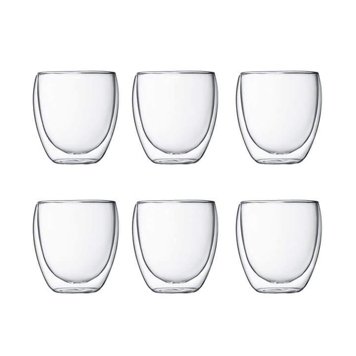 Pavina double wall glass 6-pack - 0.25 l - Bodum