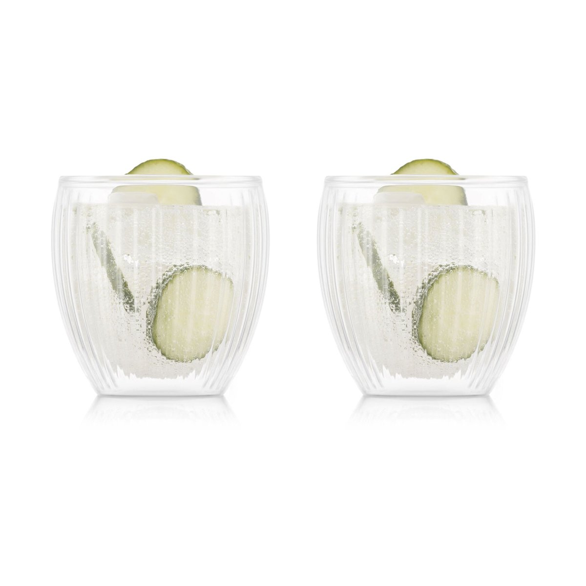 Bodum Pavina double walled glass 20 cl 2-pack Clear
