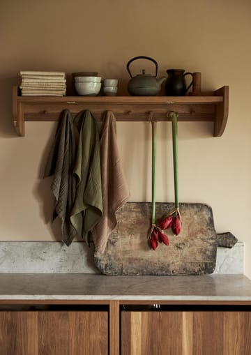 Astrid kitchen towel 50x70 cm - Dark green - Boel & Jan
