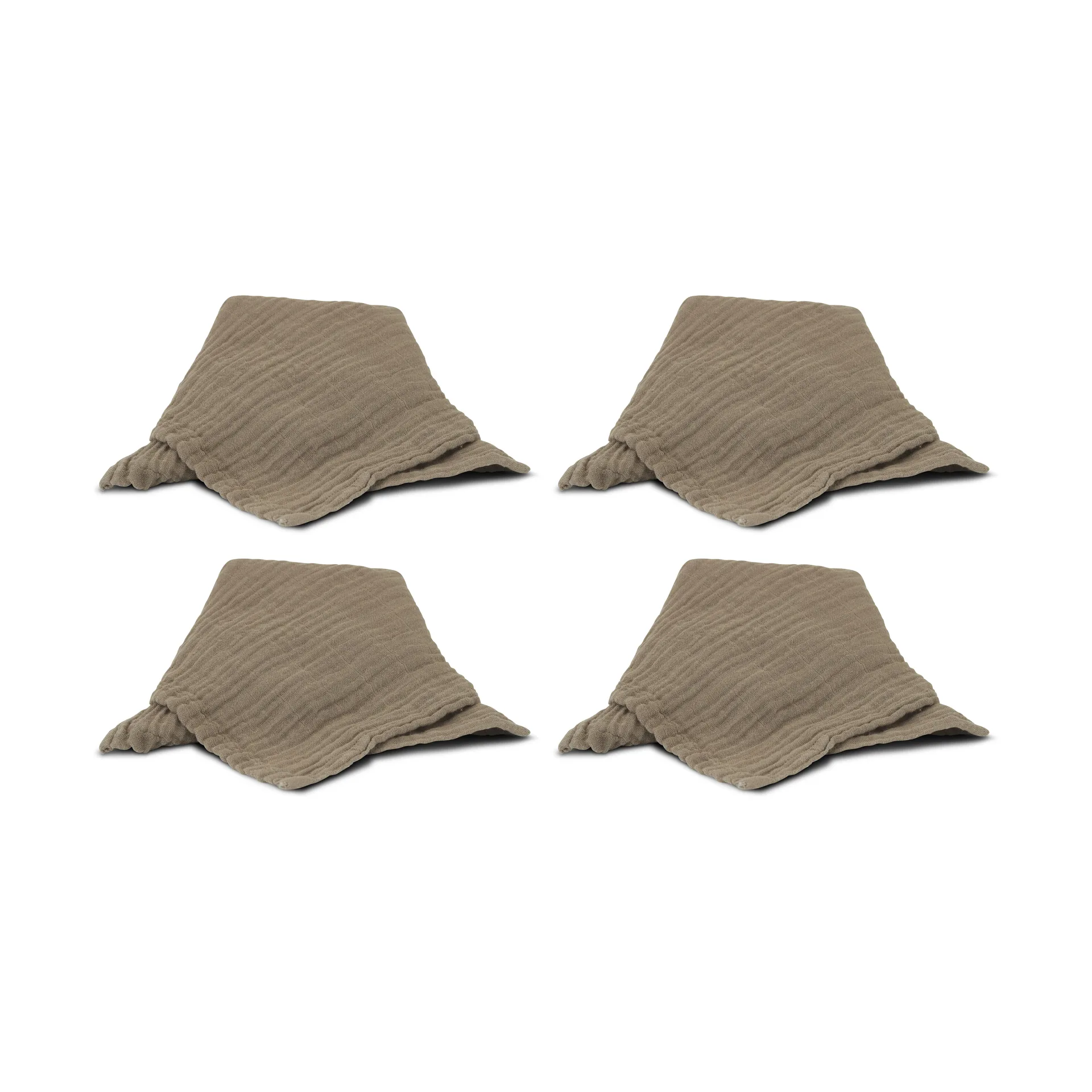 Astrid napkin 40x40 cm 4-pack, Brown Boel & Jan