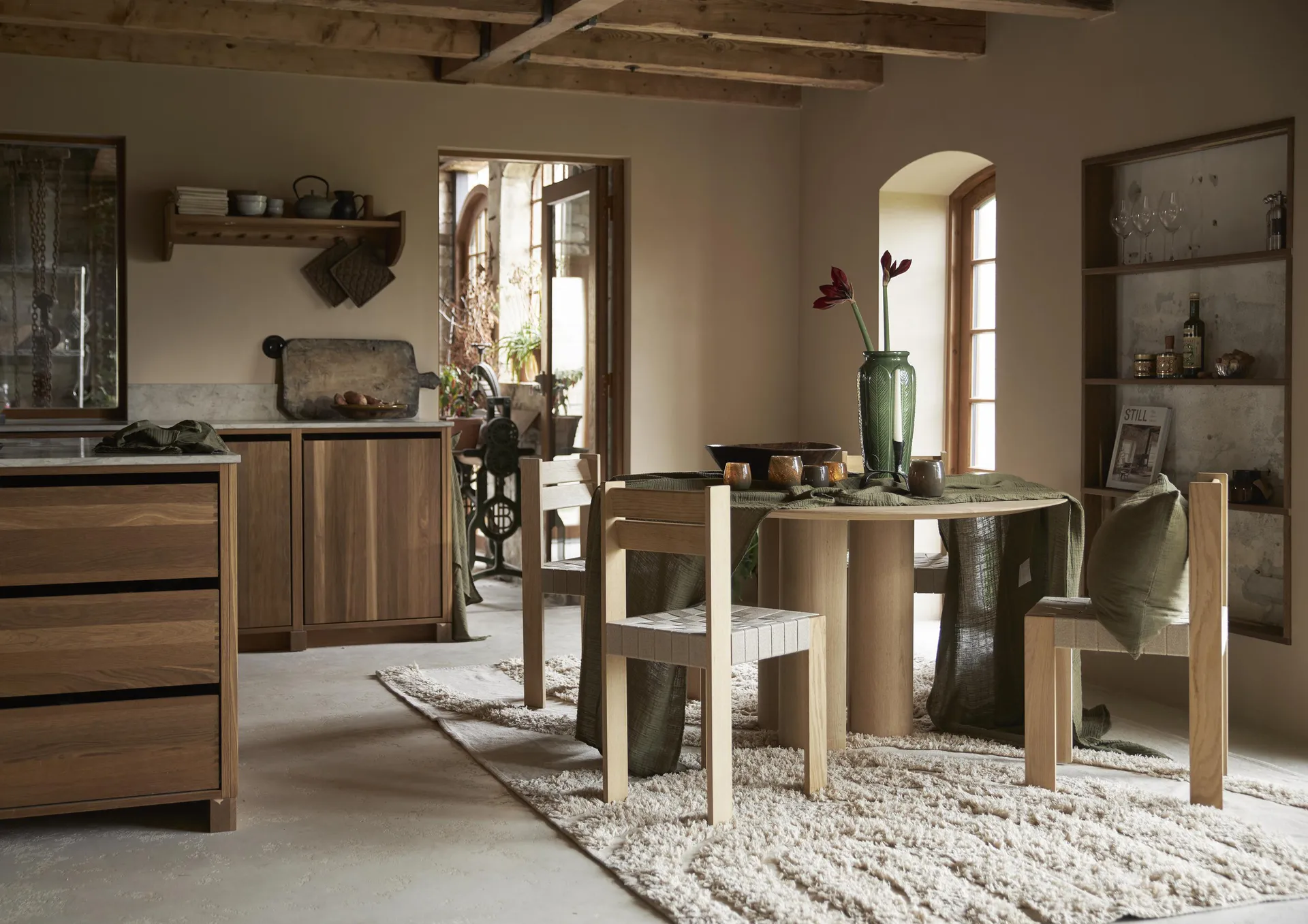 Astrid napkin 40x40 cm 4-pack, Green Boel & Jan