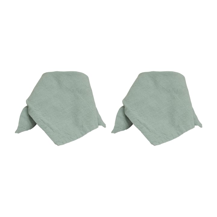 Billie napkin 40x40 cm 2-pack - Green - Boel & Jan