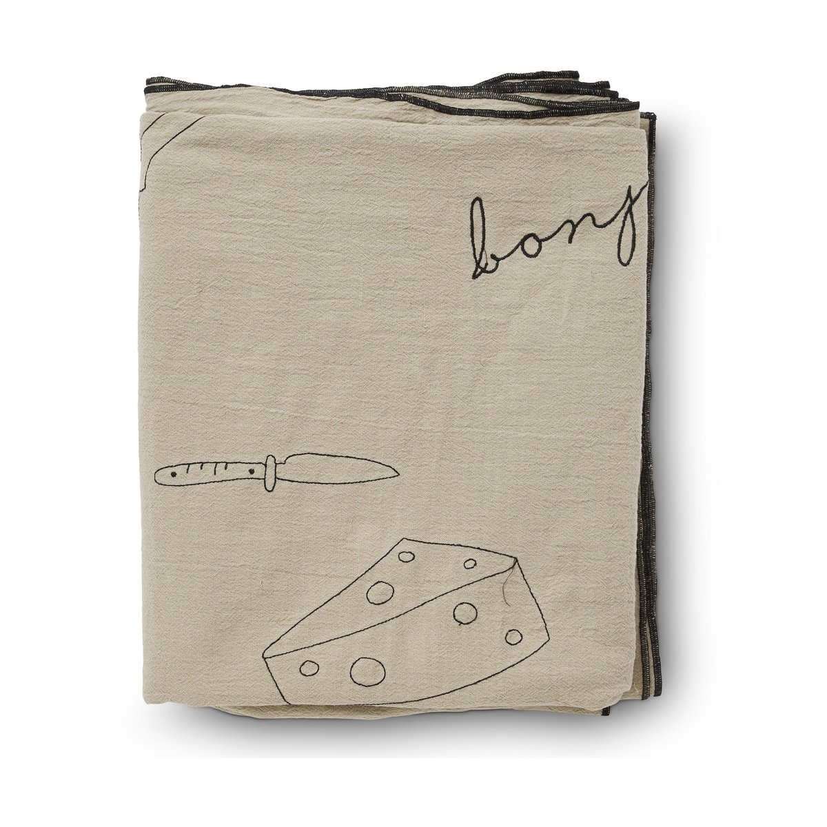 Boel & Jan Bordeaux tablecloth 150x250 cm Beige