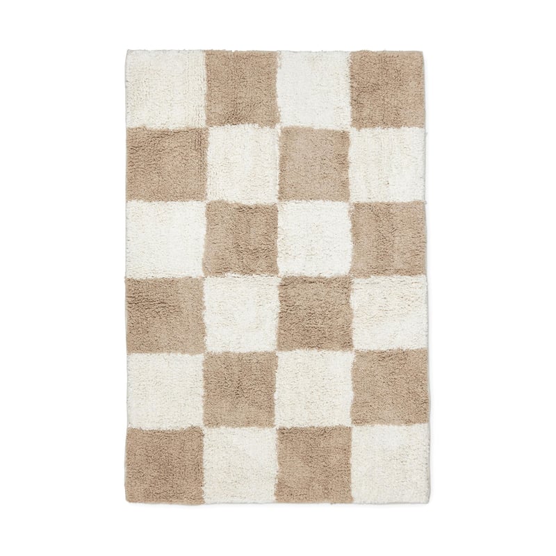 Boel & Jan Claudia cotton rug 60x90 cm, Beige-white