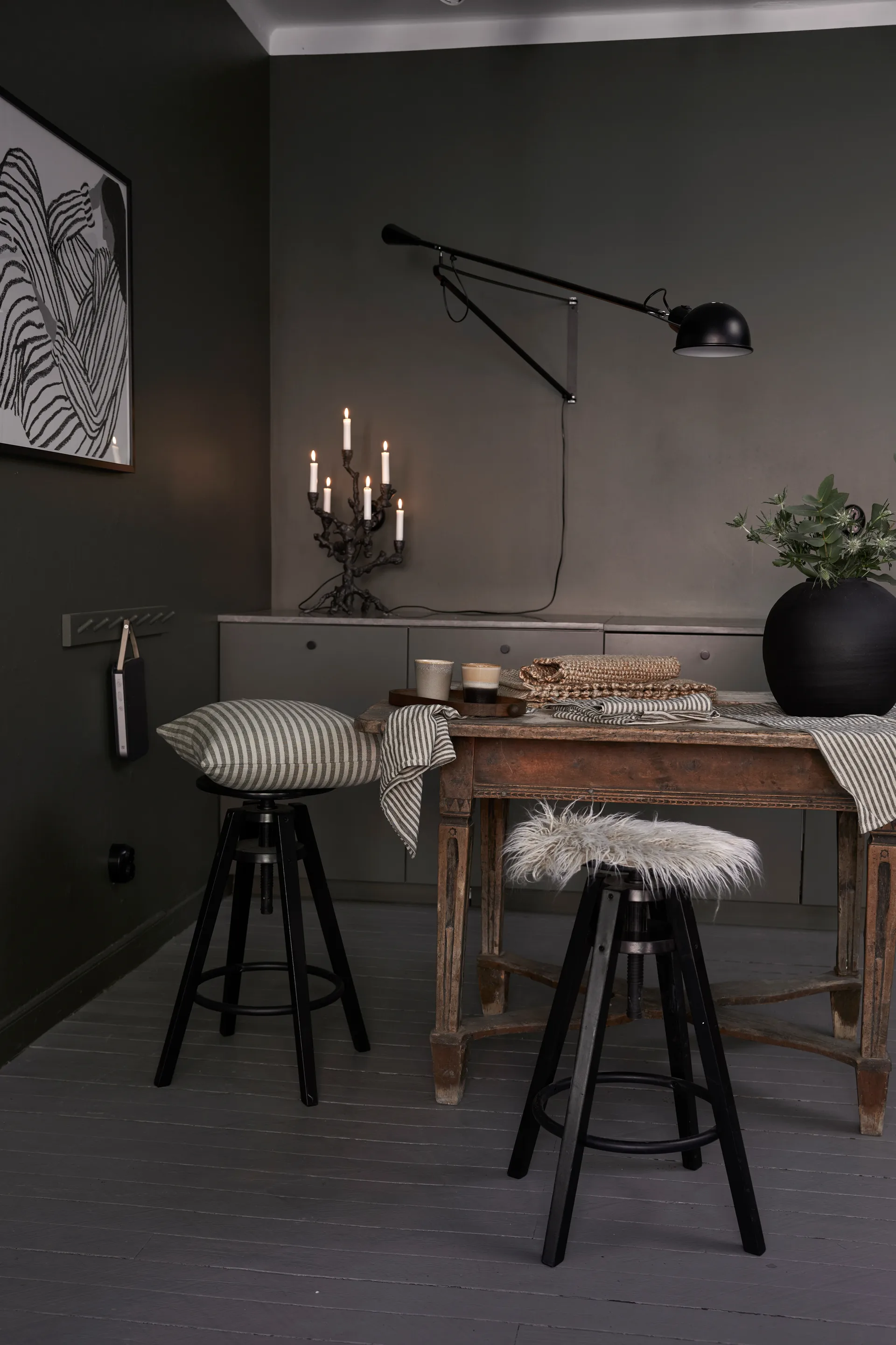 Dolly chair cushion Ø35 cm, Brown Boel & Jan