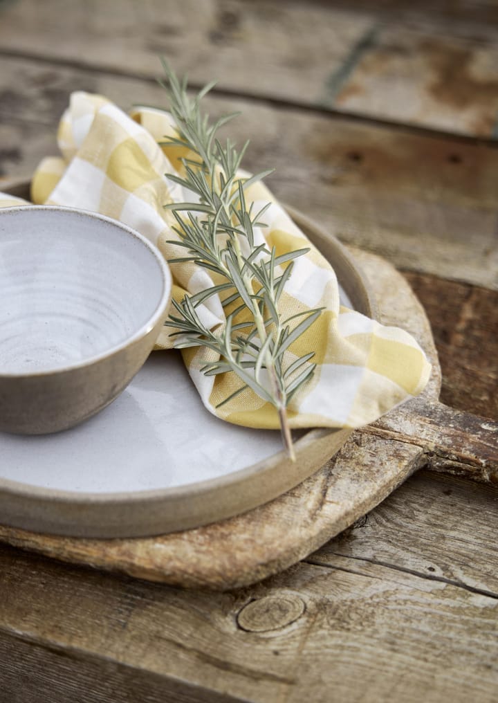 Grete napkin 40x40 cm 4-pack, Yellow Boel & Jan