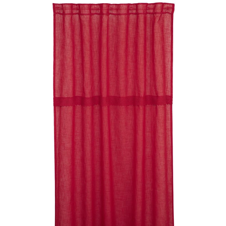 Gunvor curtain length 2-pack - red - Boel & Jan
