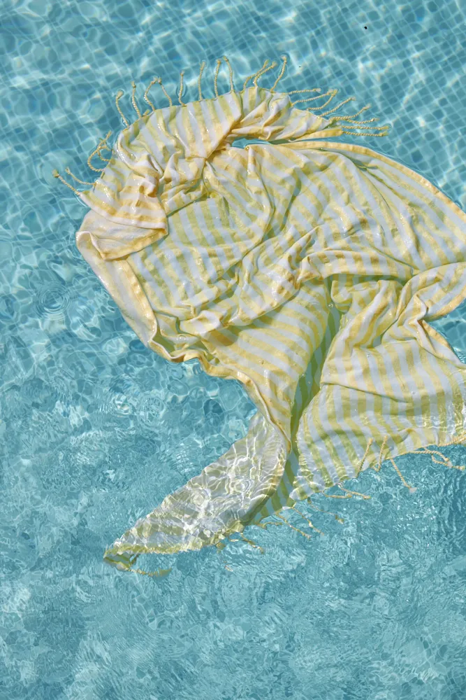 Höllviken bed sheet 90x150 cm, Yellow Boel & Jan