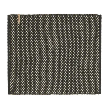 Jute check placemat cotton 35x45 cm - Black - Boel & Jan