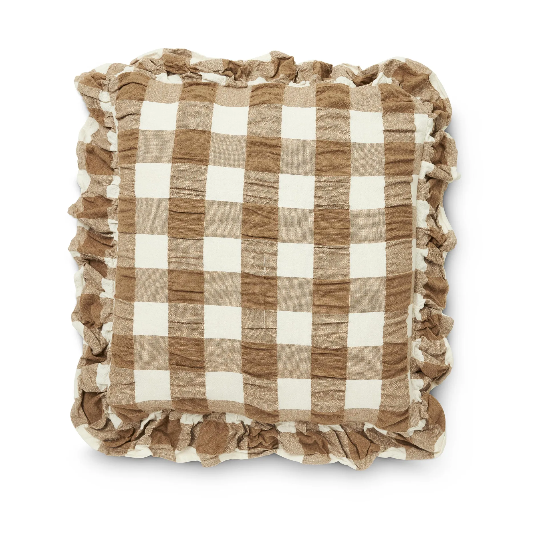 Kullavik cushion cover 45x45 cm, Brown-white Boel & Jan