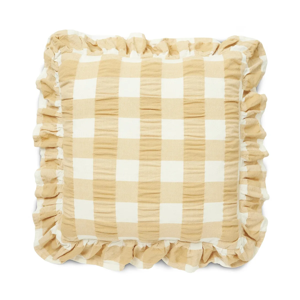 Boel & Jan Kullavik cushion cover 45x45 cm Yellow-white