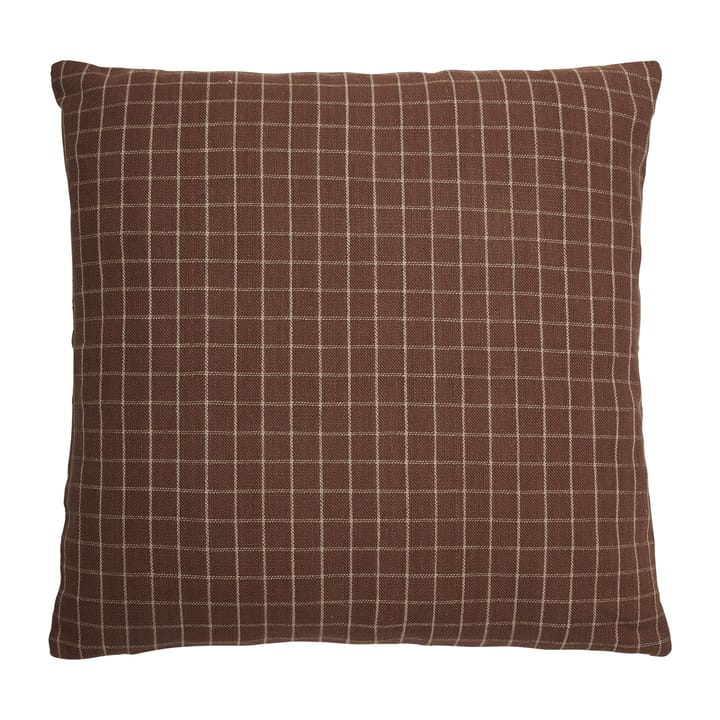 Lunnevik small cushion cover cotton 45x45 cm - Brown - Boel & Jan