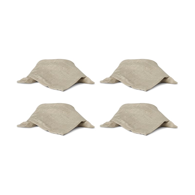 Boel & Jan Mandela linen napkin 40x40 cm Beige