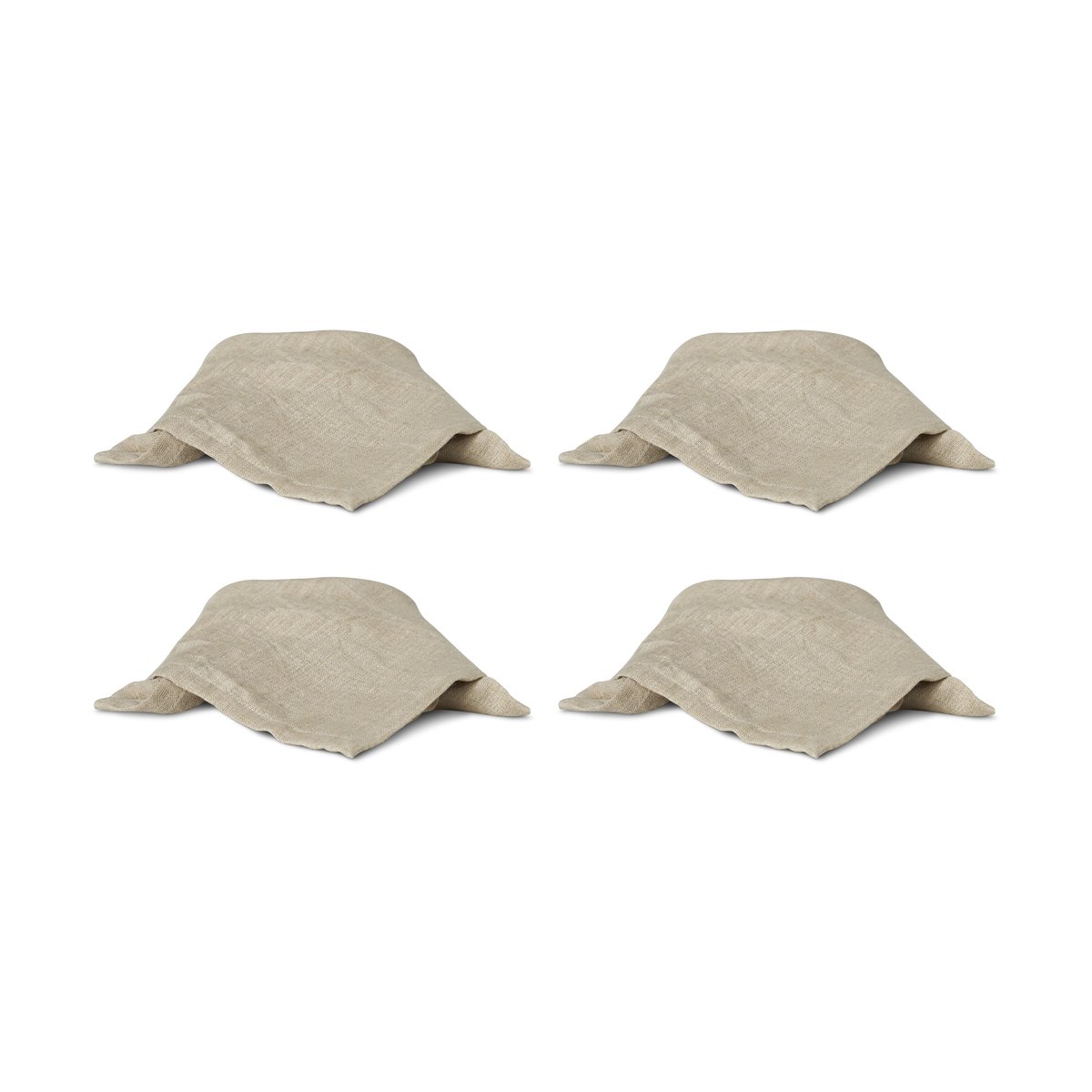 Boel & Jan Mandela linen napkin 40x40 cm Beige | Scandinavian Design | Linen & cotton napkins | Beige