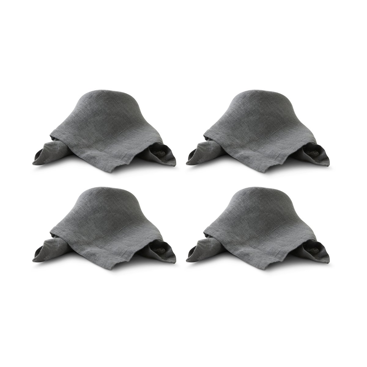 Boel & Jan Mandela linen napkin 40x40 cm Gray | Scandinavian Design | Linen & cotton napkins | Grey