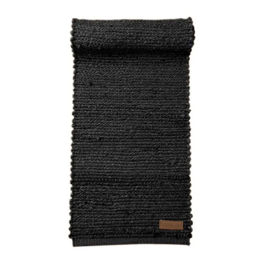 Merida runner 40x140 cm, black Boel & Jan