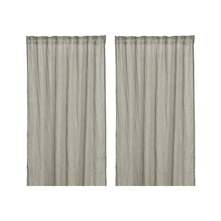 Mirja curtain 130x275 cm 2-pack - grey - Boel & Jan