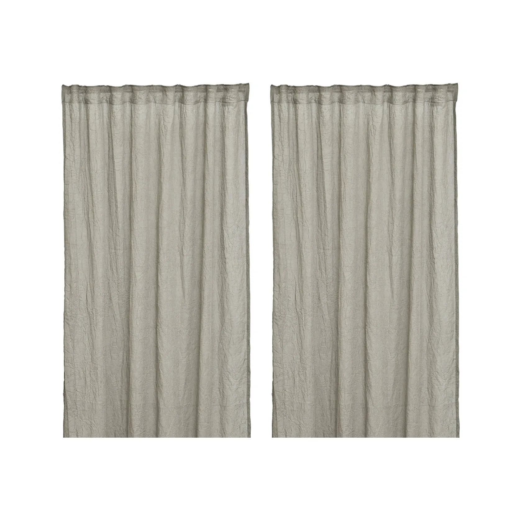 Mirja curtain 130x275 cm 2-pack, grey Boel & Jan