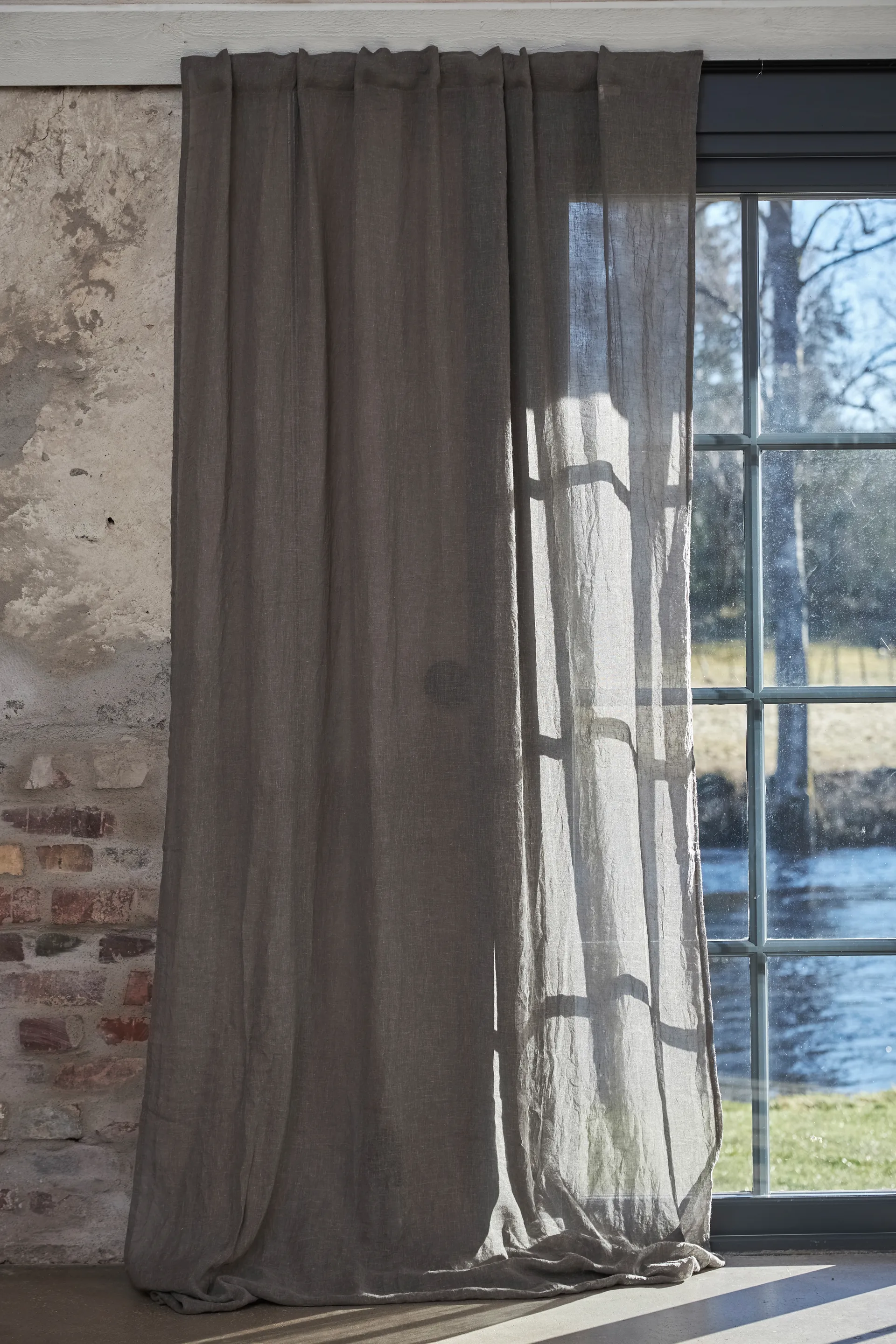 Mirja curtain 130x275 cm 2-pack, grey Boel & Jan
