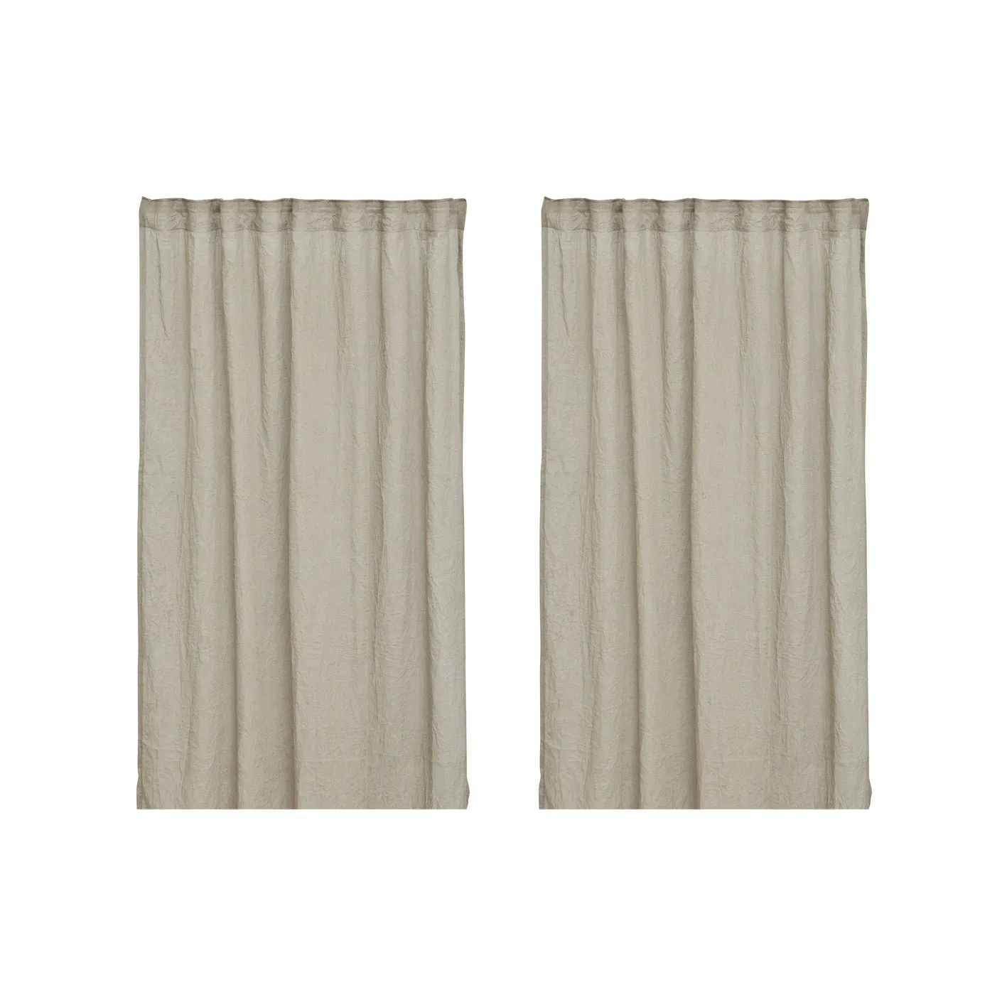 Mirja curtain 130x275 cm 2-pack, linen Boel & Jan
