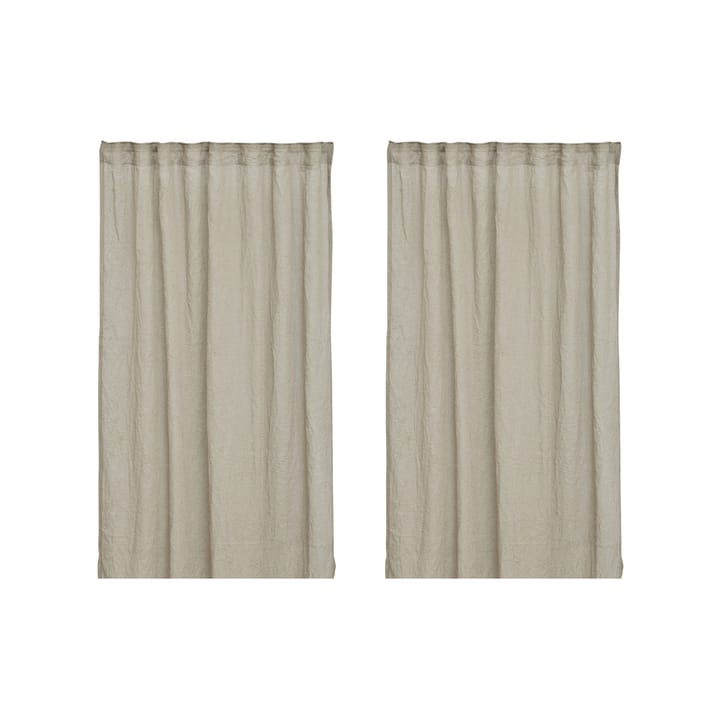 Mirja curtain 130x275 cm 2-pack - linen - Boel & Jan