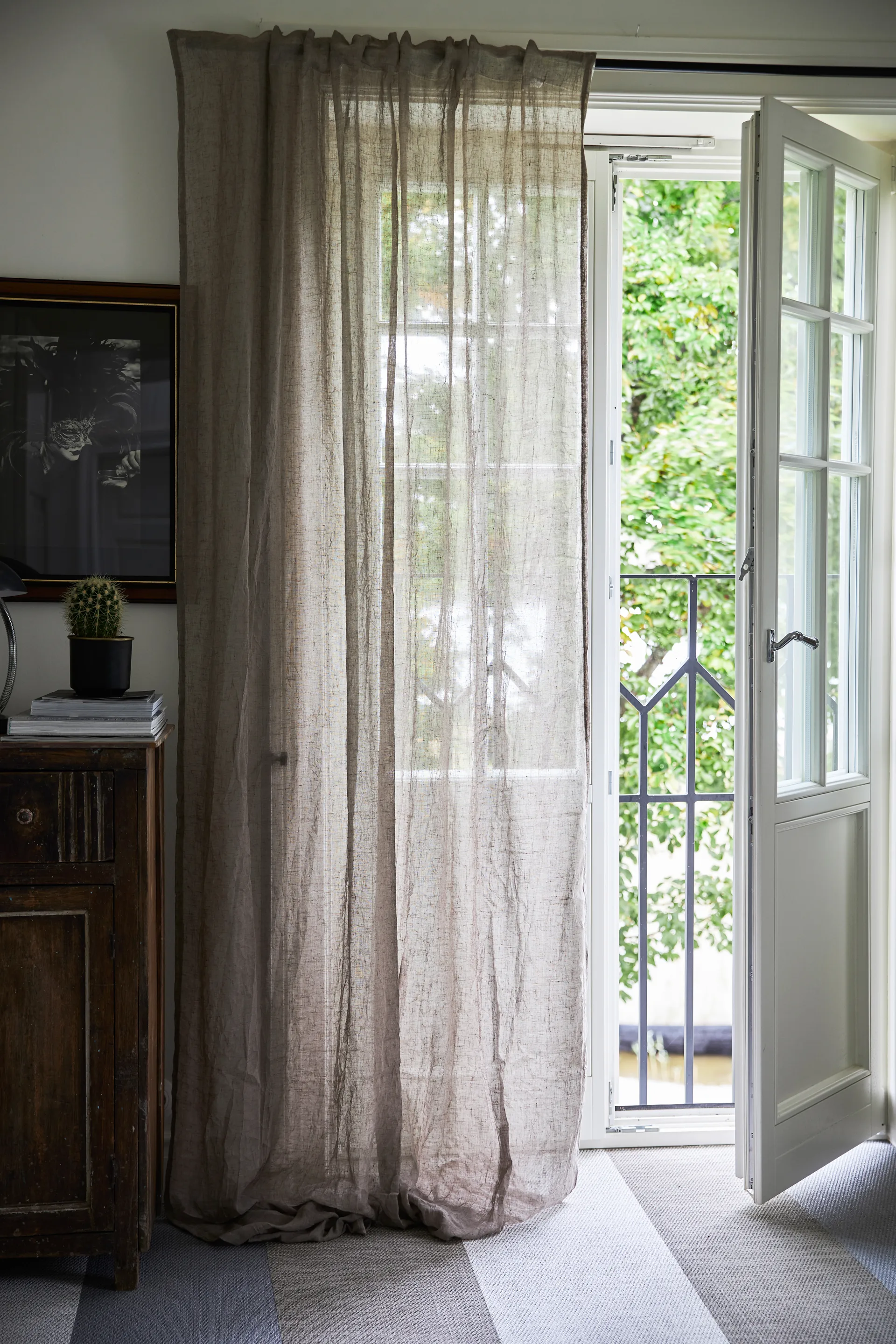 Mirja curtain 130x275 cm 2-pack, linen Boel & Jan