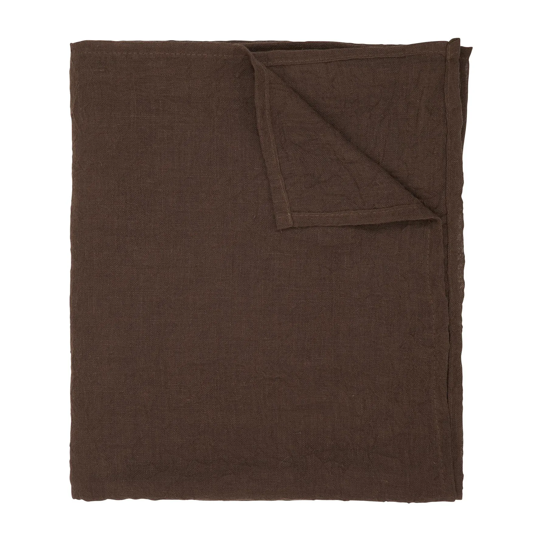 Mirja tablecloth 150x260 cm, Brown-brown Boel & Jan