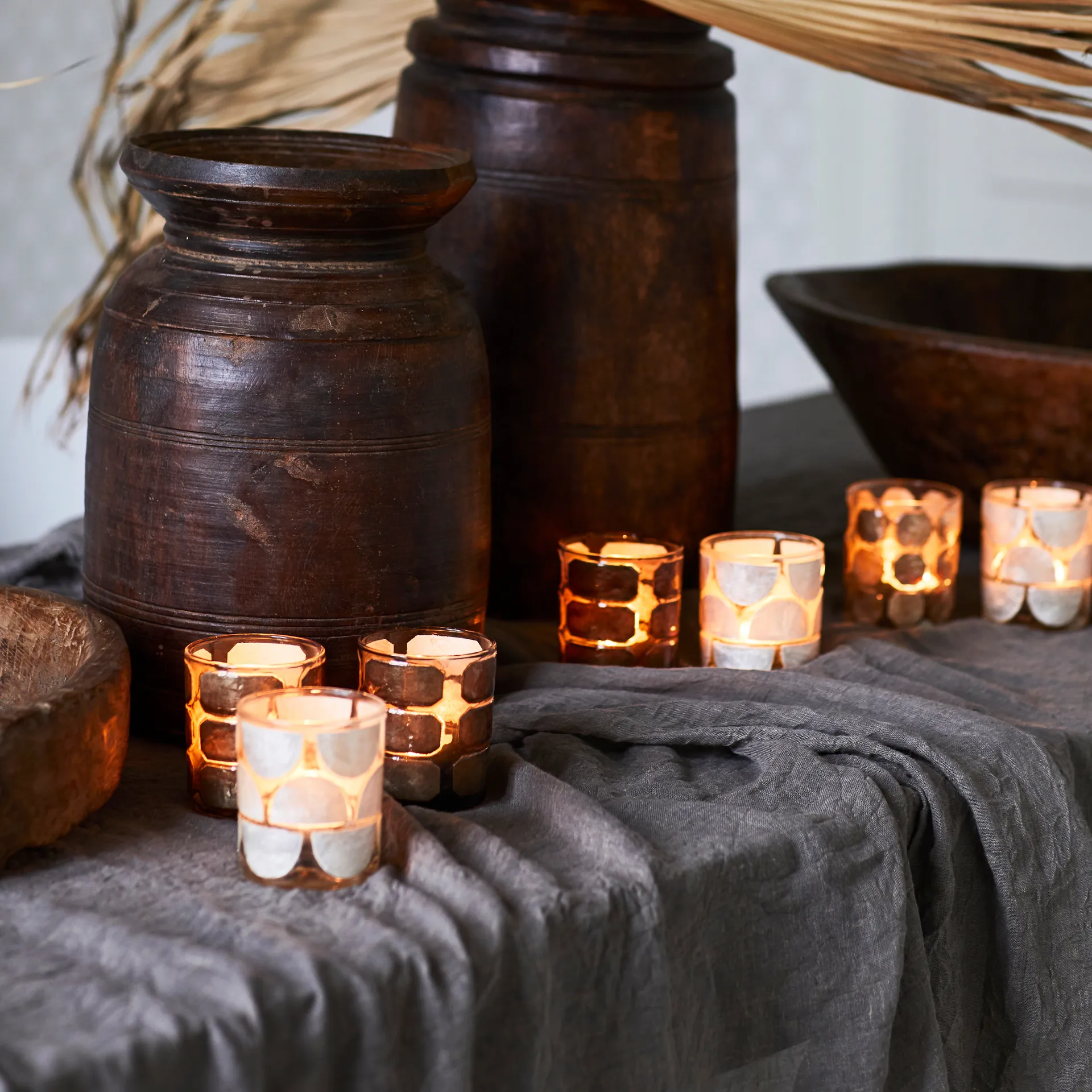 Mirja tablecloth 150x260 cm, grey Boel & Jan